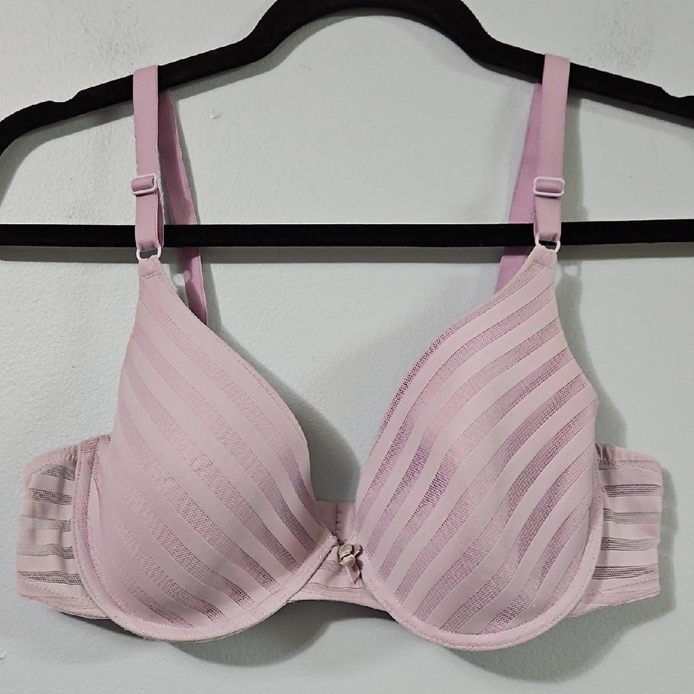 Self Expressions Padded Seamless Underwire Size 38C Lavender Bra #1187